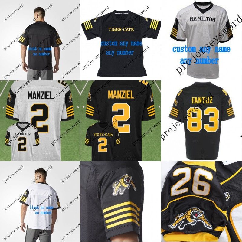 2019 2 Johnny Manziel Hamilton Tiger Cats Custom Jersey 2018 New Style Mens Womens Youth 100