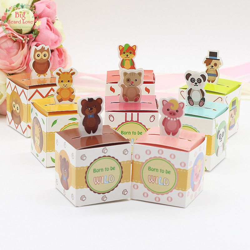 Big Heard Love Animal Candy Box Baby Shower Favors Safari Big Heard Love Animal Candy Box Baby Shower Favors Safari Wild Gift For Event And Party Supplies Hawaiian Decorations