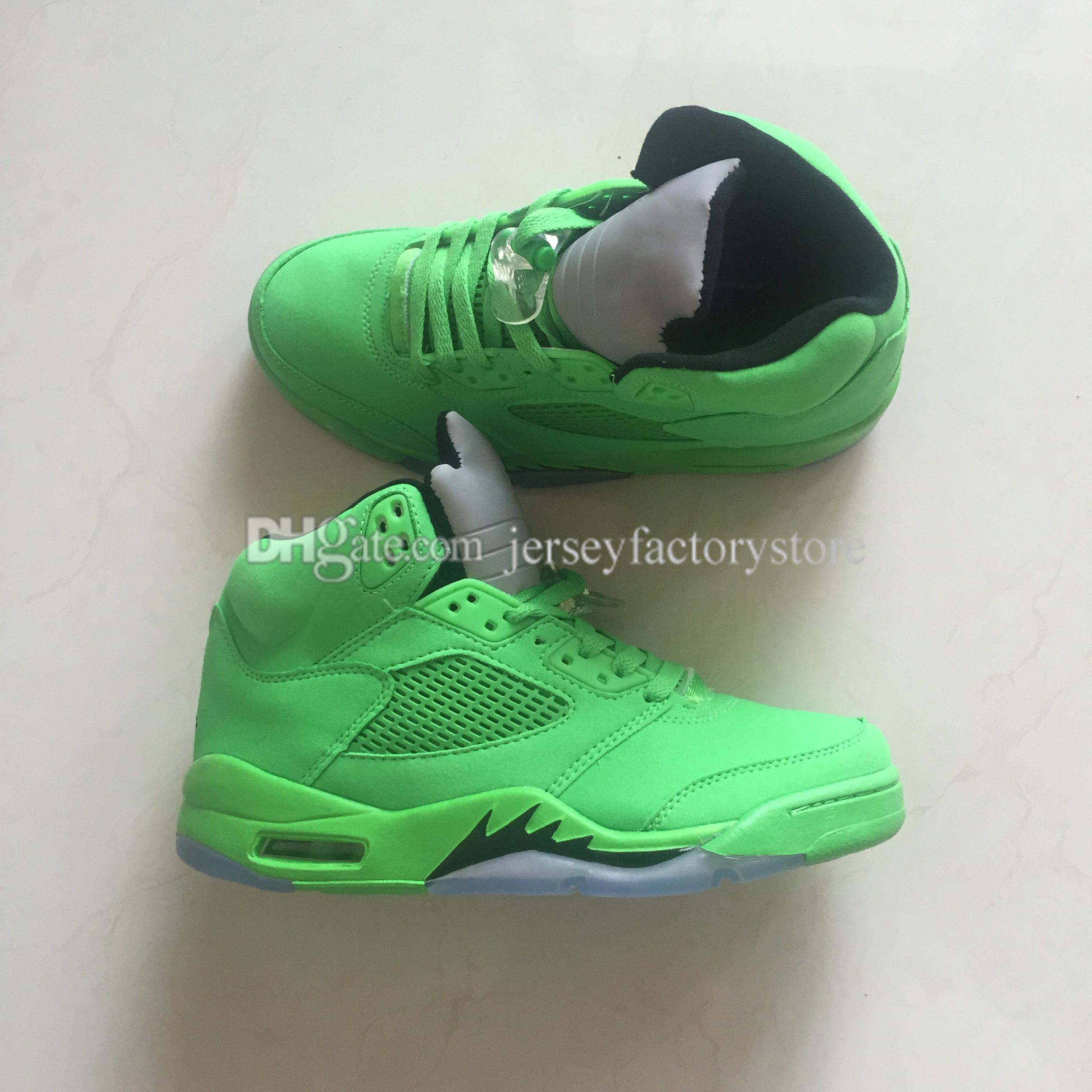 2018 Cheap Hot New 5 5s V Green Mens Basketball Shoes Athletic Sports