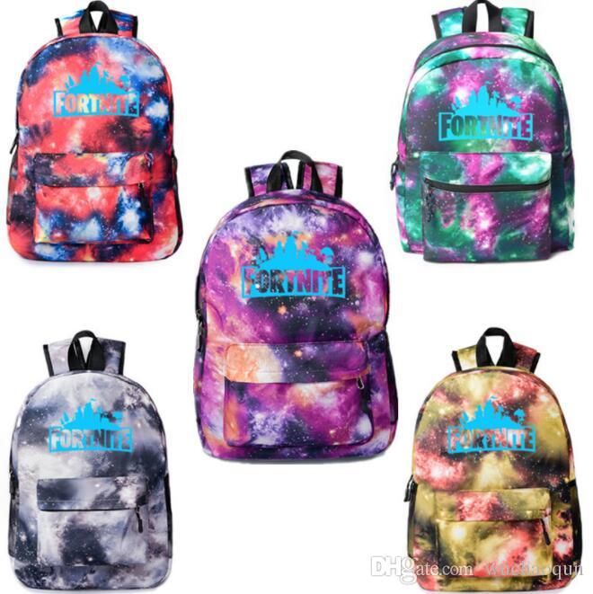 5styles fortnite starry sky luminous backpack kids unisex student school book bag shoulder bag outdoor travel bag by0383 fortnite online with 15 25 piece - fortnite penguin backpack