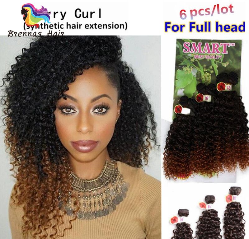 2019 Good Quality Pack Synthetic Curly Brazilian Hairstyles Curly