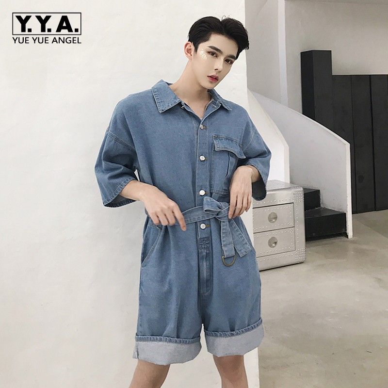 male jean jumpsuit