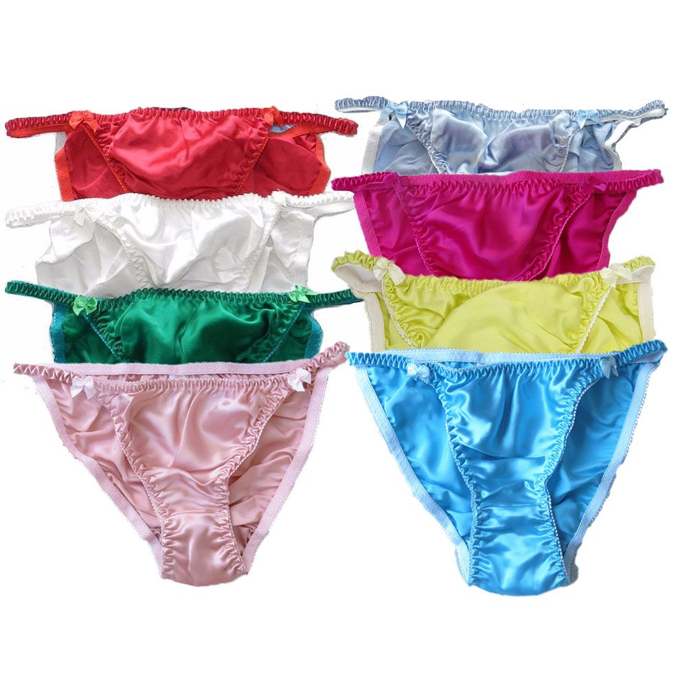 2019 Women'S 100 Silk Bikinis Panties Silk Panties Women'S G Strings