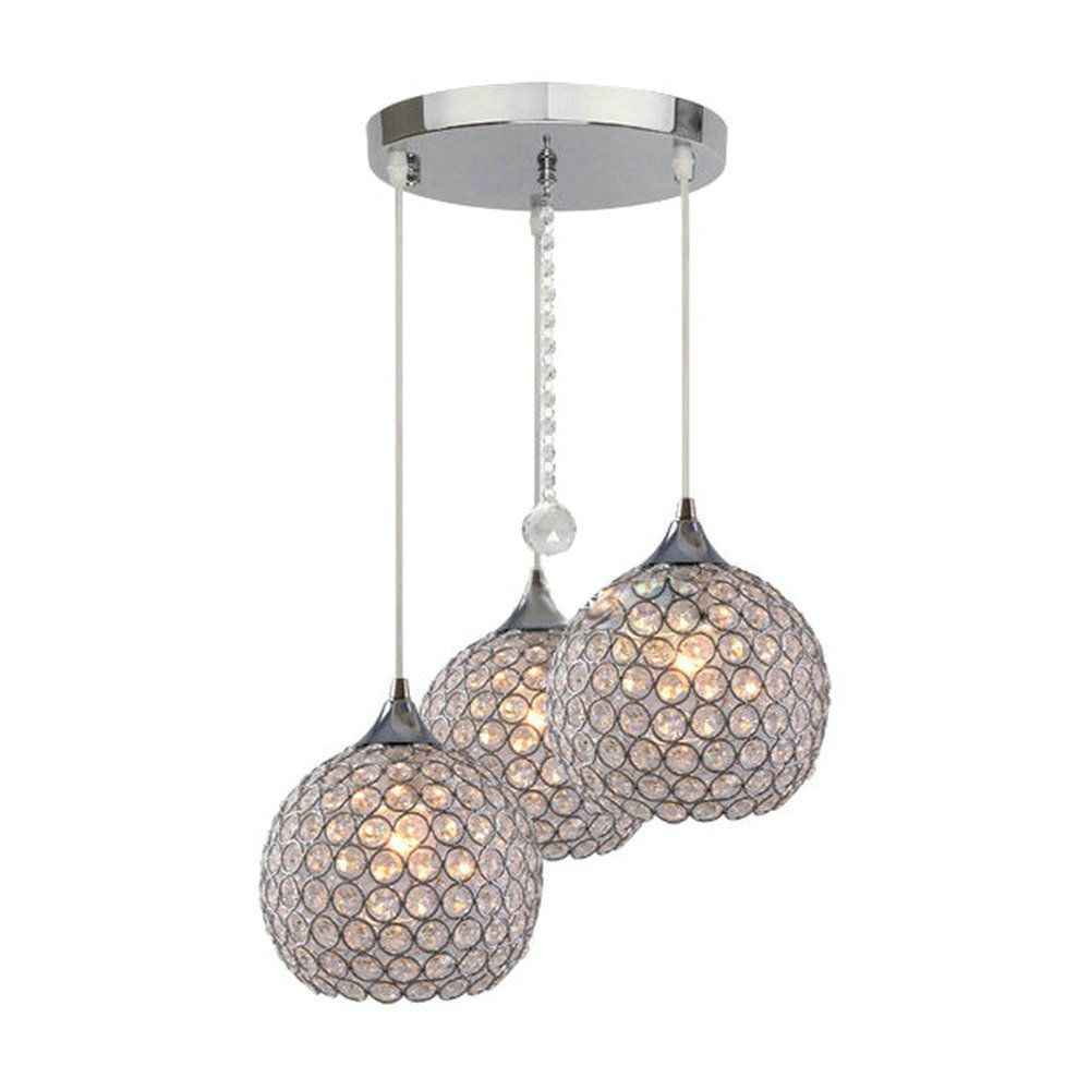 2018 3 Lights Modern Crystal Ball Chandeliers Fixture Flush Mounted 2018 3 Lights Modern Crystal Ball Chandeliers Fixture Flush Mounted Pendant Lamp Er Led Restaurant 110v 260v From Jinyucao