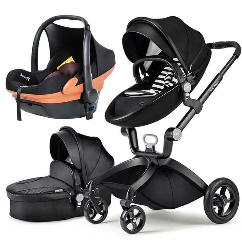 2018 Fashion Highlandscape PU Leather Baby Stroller Pushchair Egg