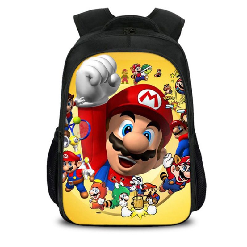 New Hot Cartoon Mario Backpack Bookbag Teens Back To School Bags New Hot Cartoon Mario Backpack Bookbag Teens Back To School Bags Super Gifts For Boys Girls Bros Birthday Bag H247 Backpacks