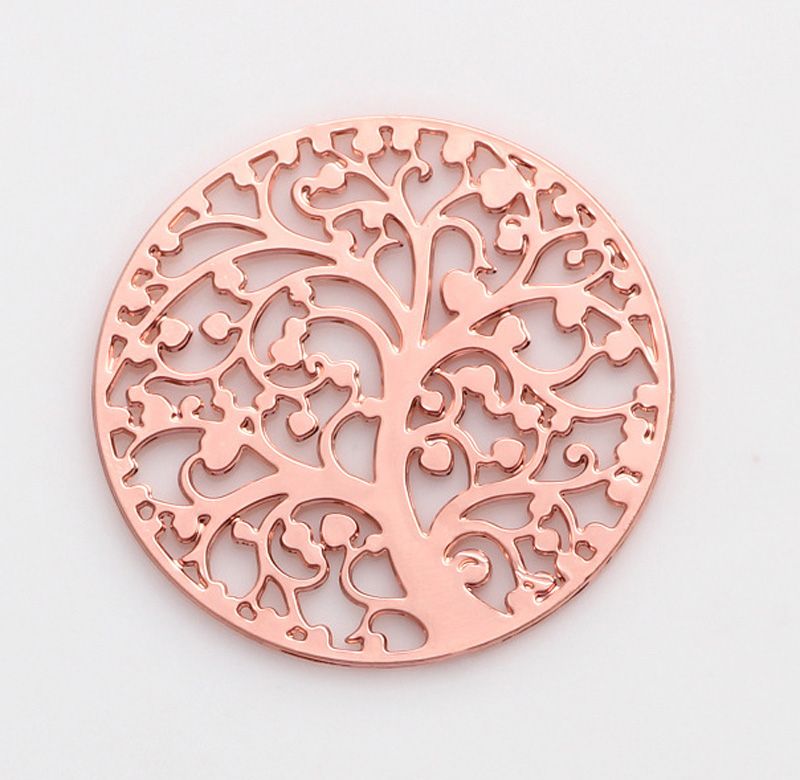 2019 2018 Origami Owl Locket Charms Diy 22mm Alloy Rose Gold Plated Silver Plated Tree Of Life Charms Pendants For Jewelry Making Diy Handmade From