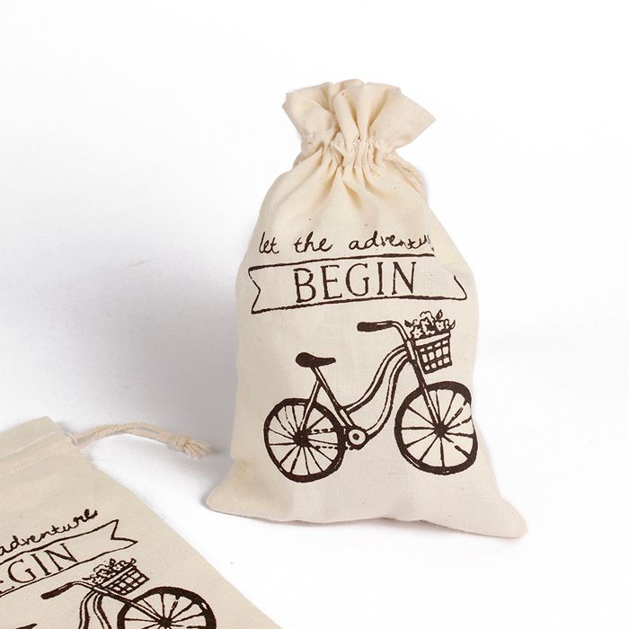 Mini Burlap Drawstring Wedding Favors Bags Bridal Shower Muslin Candy
