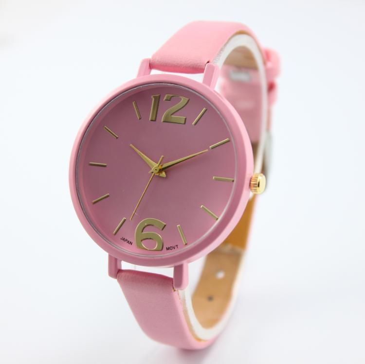 Perfect Gift Watches For Women Faux Leather Analog Quartz Watch Levert