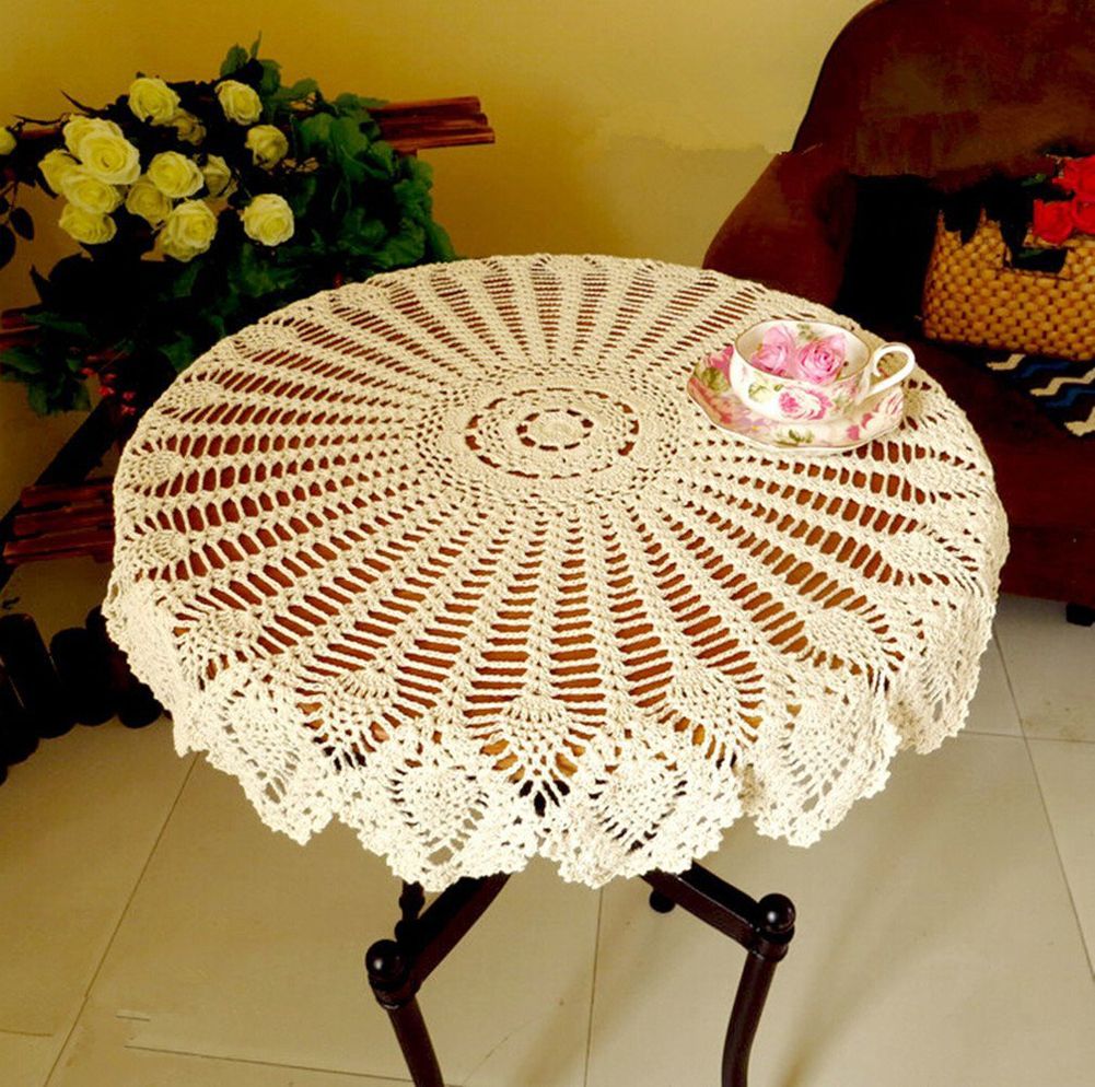 Jardin ou Salle /à Manger Lavables Anti-Glissant Napperons pour Cuisine Napperon Dentelle Napperon PVC Salon 30 cm N\O Heiqlay Napperon Rond 4 pi/èces Sets de Table en PVC Napperon