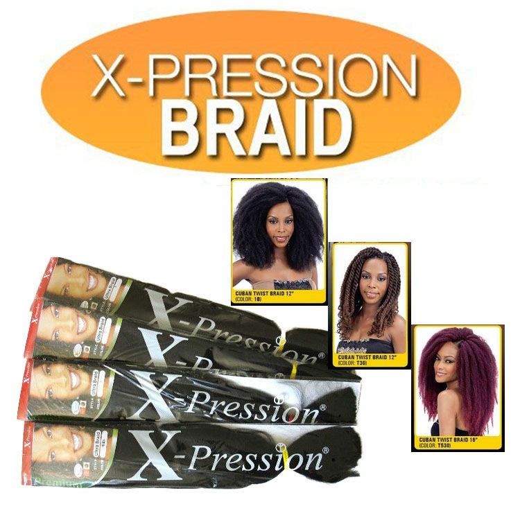 2019 Xpression Synthetic Braiding Hair 82inch 165grams Single Color Premium Ultra Braid