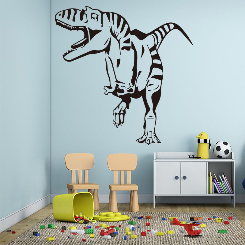 kids room playroom decor wallpaper dinosaur wall stickers waterproof