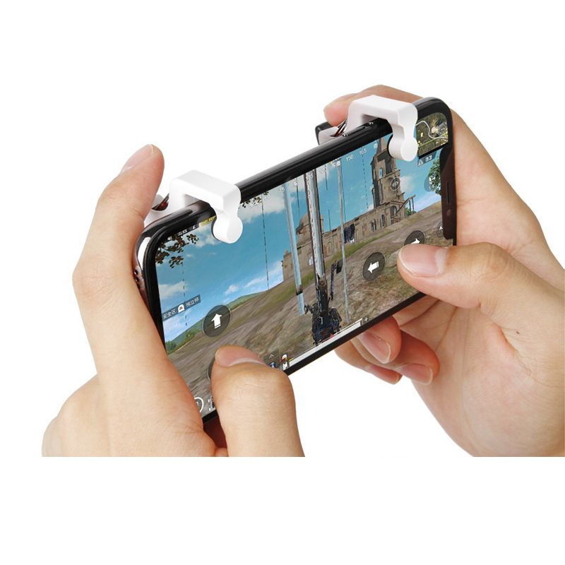 Phone Gamepad Trigger Fire Button Sensitive Shoot And Aim Keys Shooter Joystick For Pubg Fortnite Rules Of Survival - 