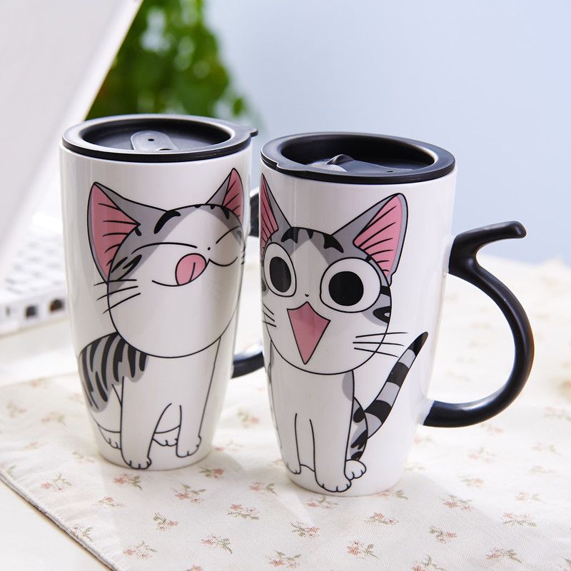 cute ceramic travel mugs cherry blossom cute cat ceramics mug with lid large capacity 600ml mugs coffee milk tea cups novelty gifts customized online travel from cute ceramic travel mugs cherry blossom cute cat ceramics mug with lid large capacity 600ml mugs coffee milk tea cups novelty gifts customized online travel from