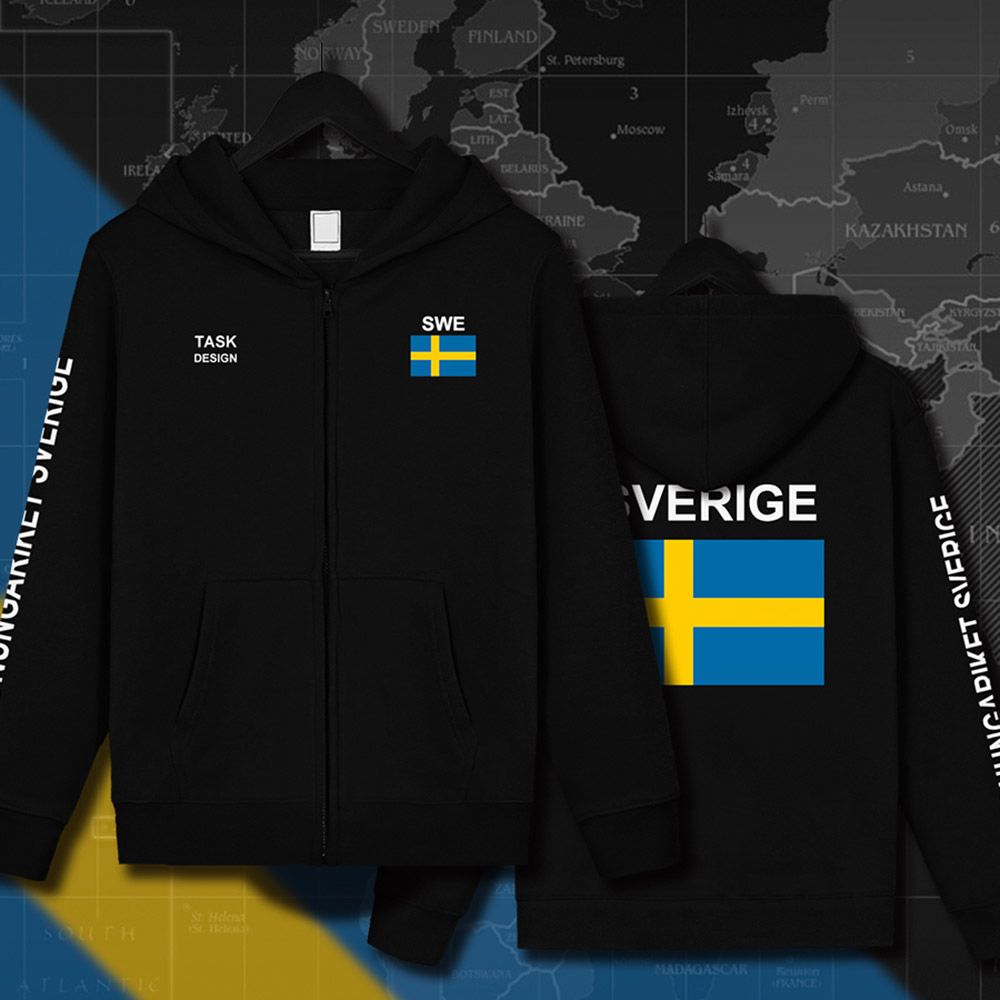 2021 Sweden Sverige Swedish Swede SE SWE Mens Hoodies Sweatshirts Hoodie Jackets Men Streetwear ...