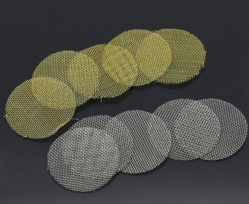 2020 Cheap 0.75inch Silver Brass Pipe Screens Smoking Accessories