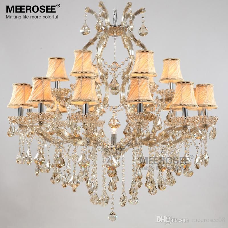 Luxury Crystal Chandelier Light Fixture Maria Theresa Er Lamp Deckenleuchten For Lobby Stair Hallway Project Md8475