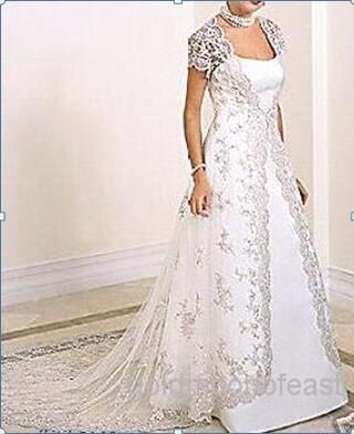 Plus Size !! White Long Sleeve Lace Coat/Wraps/Jackets V ...