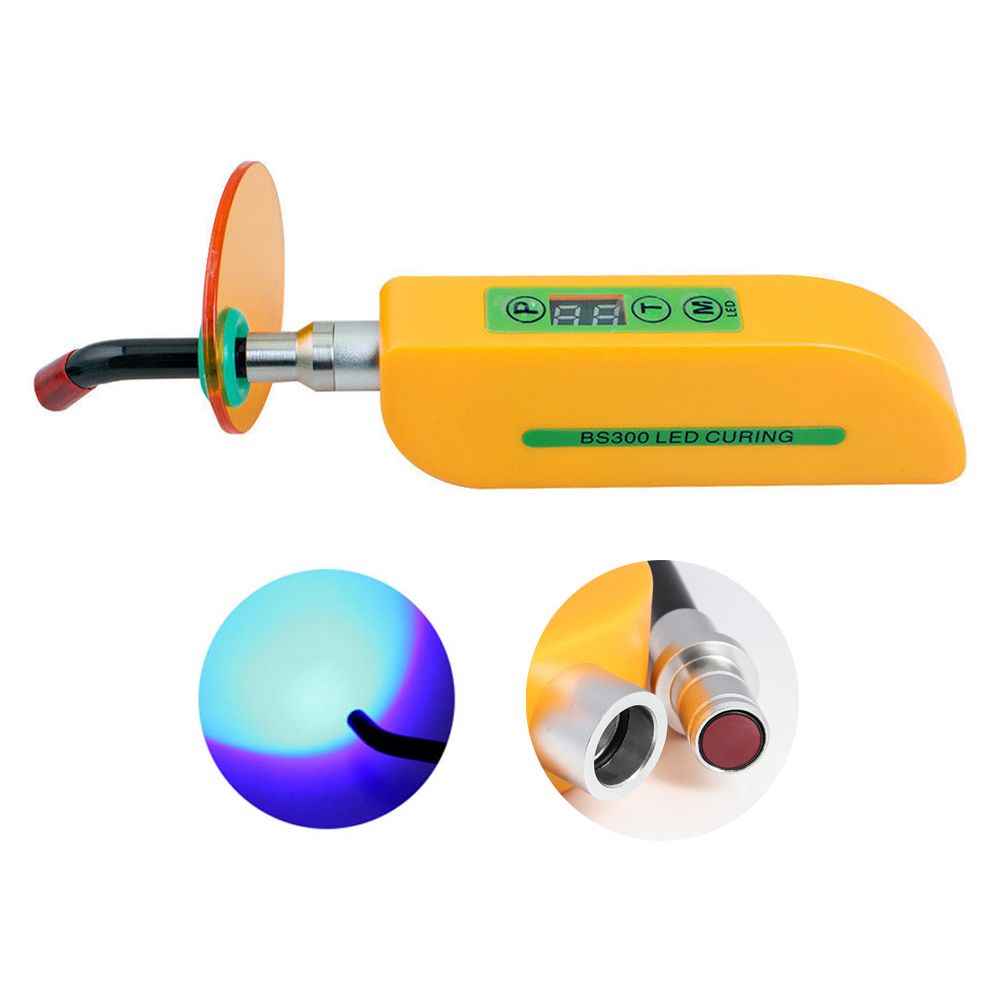 Dental Curing Light Cure Light Cure Lamp Curing Machine Wireless Yellow