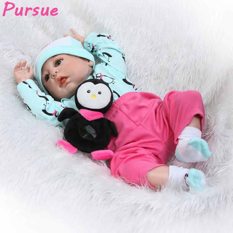 5 Pieces 30cm Full Vinyl Reborn Baby Unisex Doll Kids Sleeping Toy Bath Play
