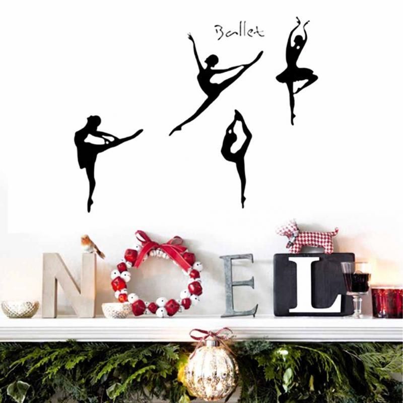 New Hot Wall Sticker Modern Fashion Ballerina Ballet Dancing Gril New Hot Wall Sticker Modern Fashion Ballerina Ballet Dancing Gril Style Decal Decorations Tree Decals Vinyl From