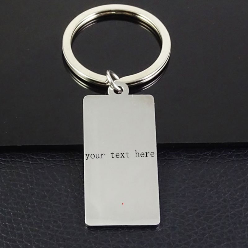 qilmily personalized custom engraved name key chains stainless steel