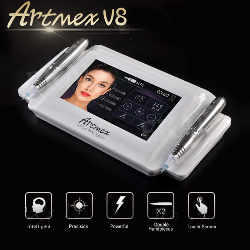 Azioni USA! Più nuovo Intelligent ArtMex V8 Digital Trucco permanente Tattoo Art Machine Eyes Rotary Pen MTS PMU System Touch Screen