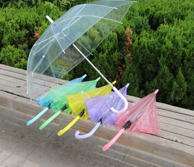 2019 Transparent Clear Evc Umbrella Dance Performance Long Handle