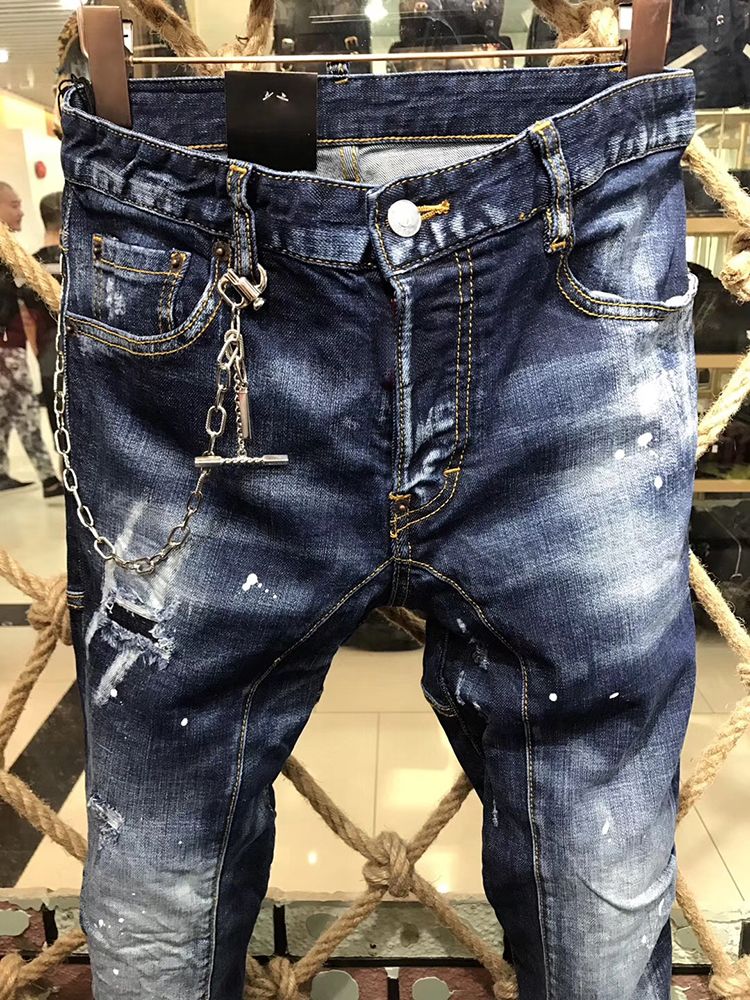 new look blue ripped jeans