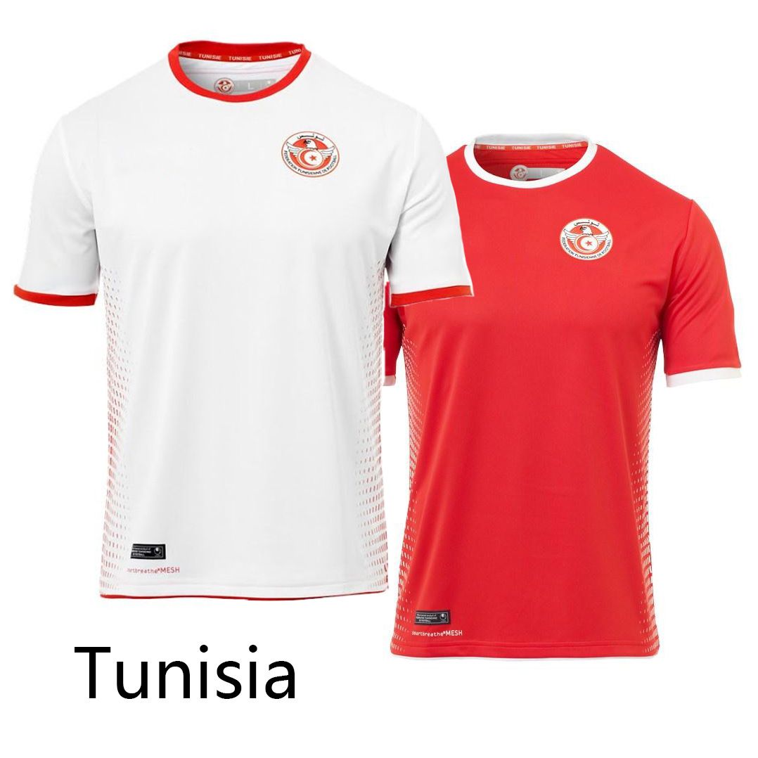 2018 World Cup Tunisia Soccer Jerseys 1819 National Football Team Home