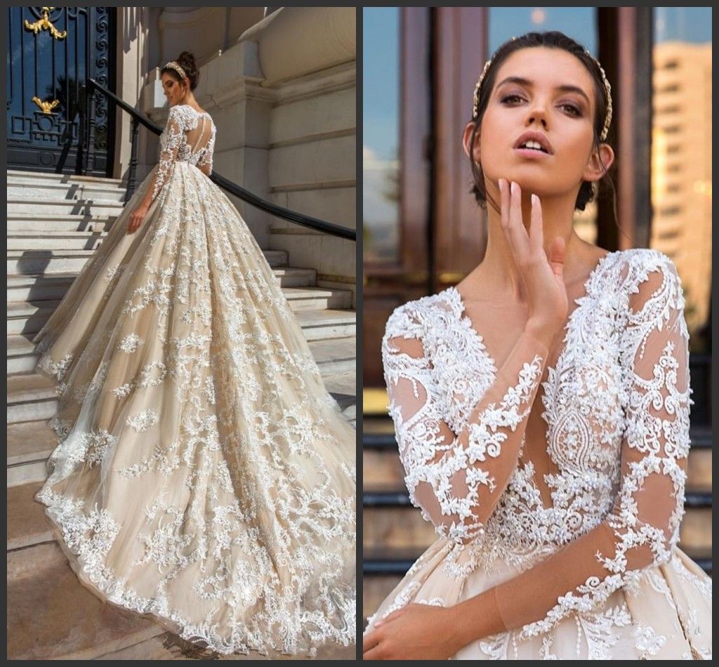 expensive long sleeve wedding dresses
