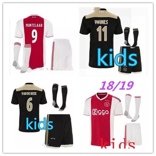 2019 Ajax Kids Soccer Jersey 18/19 Ajax FC ADULT Kit Jerseys Away KITS 2018 2019 Customized ...