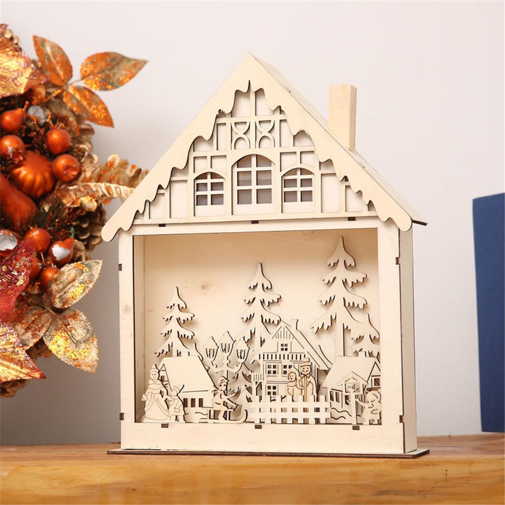 creative led christmas house patio style wooden christmas village decorationcrafts lighting shopping malls and window decorationprops decorate a room - Wooden Led Christmas Decoration creative led christmas house patio style wooden christmas village decorationcrafts lighting shopping malls and window decorationprops decorate a room - Wooden Led Christmas Decoration