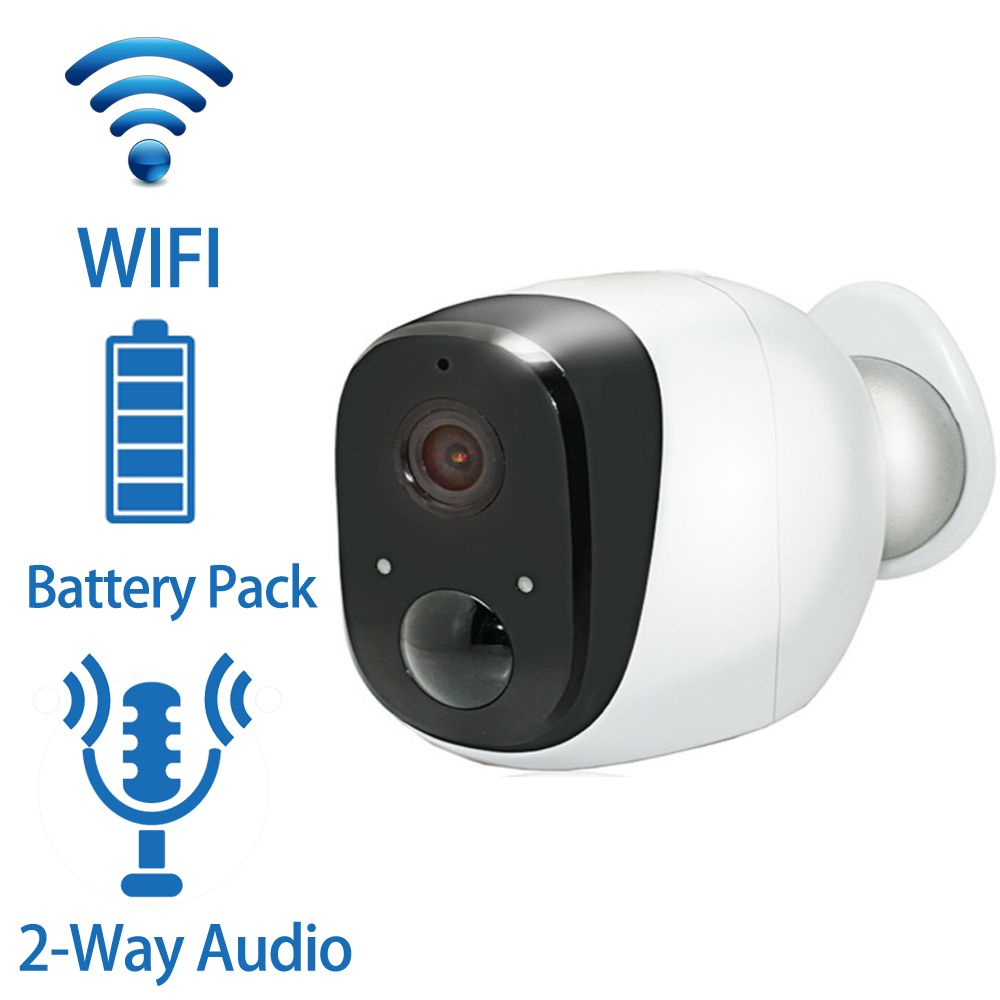 Wireless Battery IP Camera 720P HD Weatherproof Outdoor Home Security