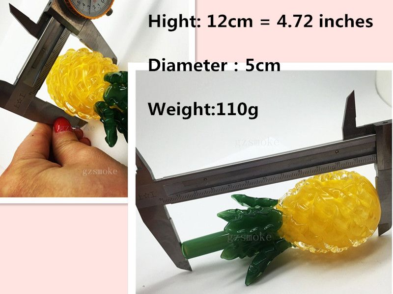Pyrex Pipe Pineapple Glass Pipes Best Quality Bong Handmade Smoking Accessories Beautiful Tobacco Pipe 