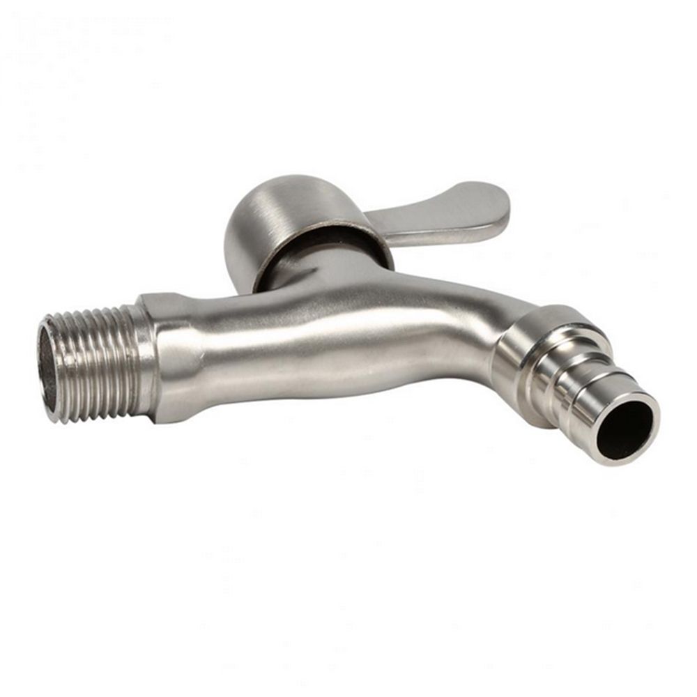 Megashopitalia Rubinetto in Acciaio Inox a Sfera per Fusto Olio Vino Birra con Beccuccio Ruotabile Salvagoccia 1/2 Pollice