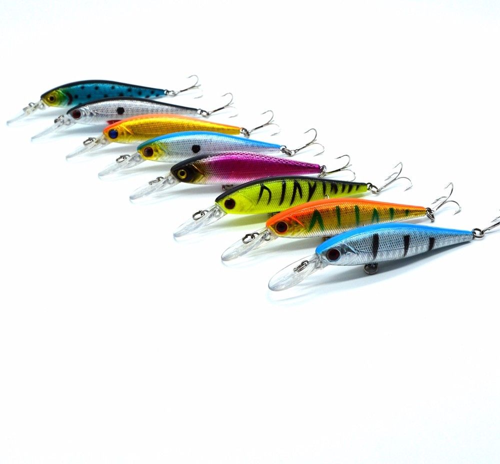 10cm// 9.4g Crankbaits Tackle Useful Fishing Minnow Baits Lures Fish Hooks