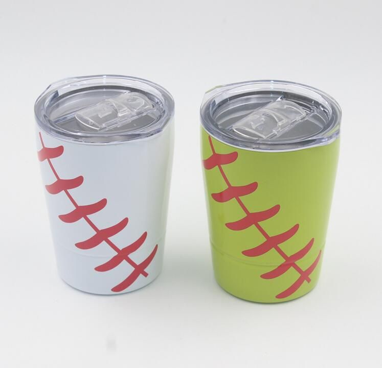 Discount 8.5oz Mini Tumbler Baseball Softball Kids Cups Wine Glasses