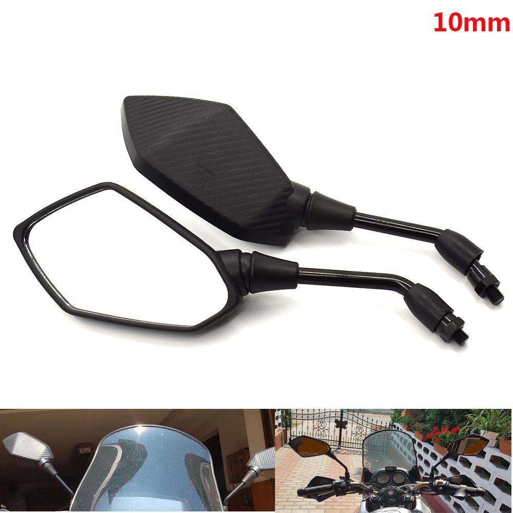 For Black Motocross Parts Moto Side Mirrors For Suzuki Yamaha Honda