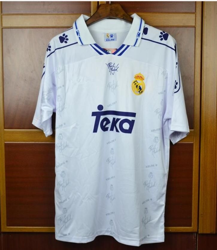 2019 94 95 96 Retro Soccer Jersey Real Madrid 7 Raul 9