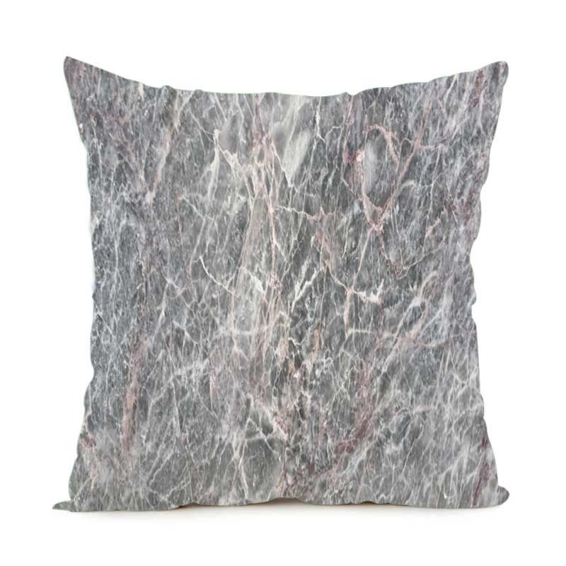 Whole Pillow Case Customized Modern Real Carrara Italian Marble Whole Pillow Case Customized Modern Real Carrara Italian Marble And Pink Stylish Design Zippered Square Cover Double Face Standard