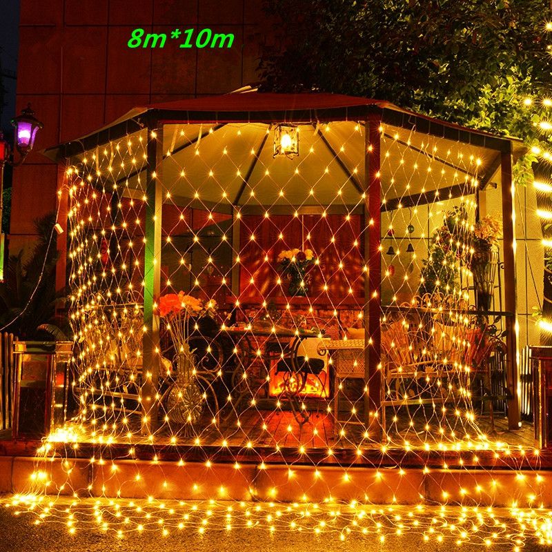 10MX8M LED Net Lights Luminaria Indoor/Outdoor Landscape Lighting Christmas New Year Garlands