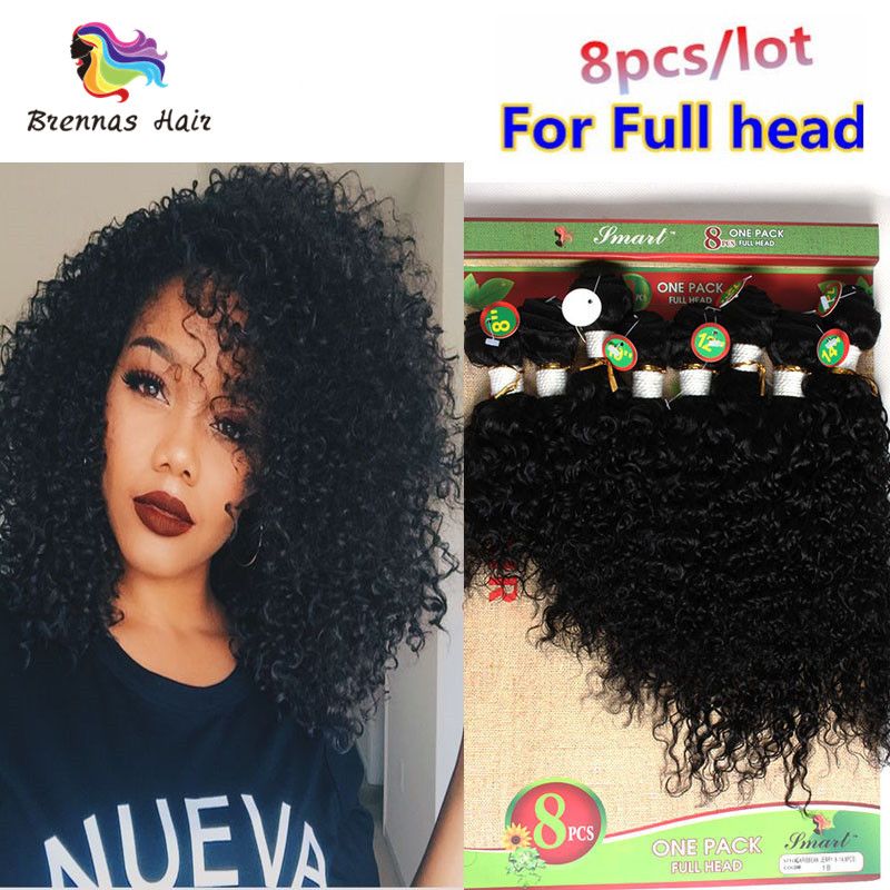 8pcs Lot Human Hair Extensions Brazilian Kinky Curly Hair Weaves Body Wave Hair Weaves Sew In Burgundy Color For Black Woman