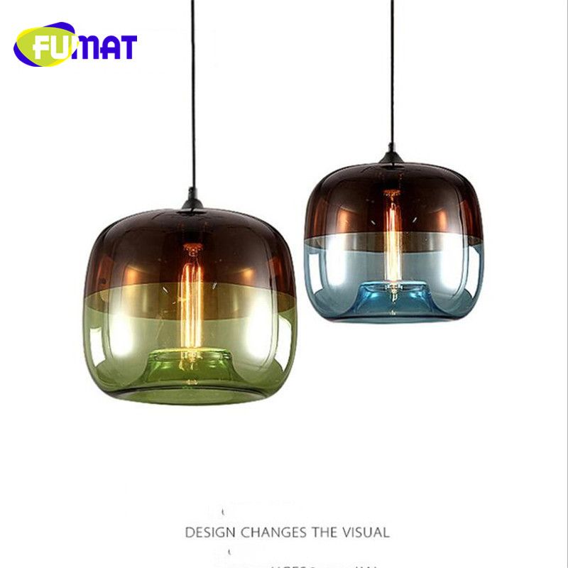 Fumat Minimalist Rainbow Glass Creative Nordic Modern Pendant Lights Fumat Minimalist Rainbow Glass Creative Nordic Modern Pendant Lights Single Head Dining Light Cafe Lamp Hanging From