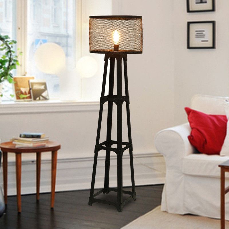 Modern Tirpod Floor Lamp Eiffel Tower Standing Iron Art For Living Room Bedroom Home Luminaires Novelty Light Fixtures