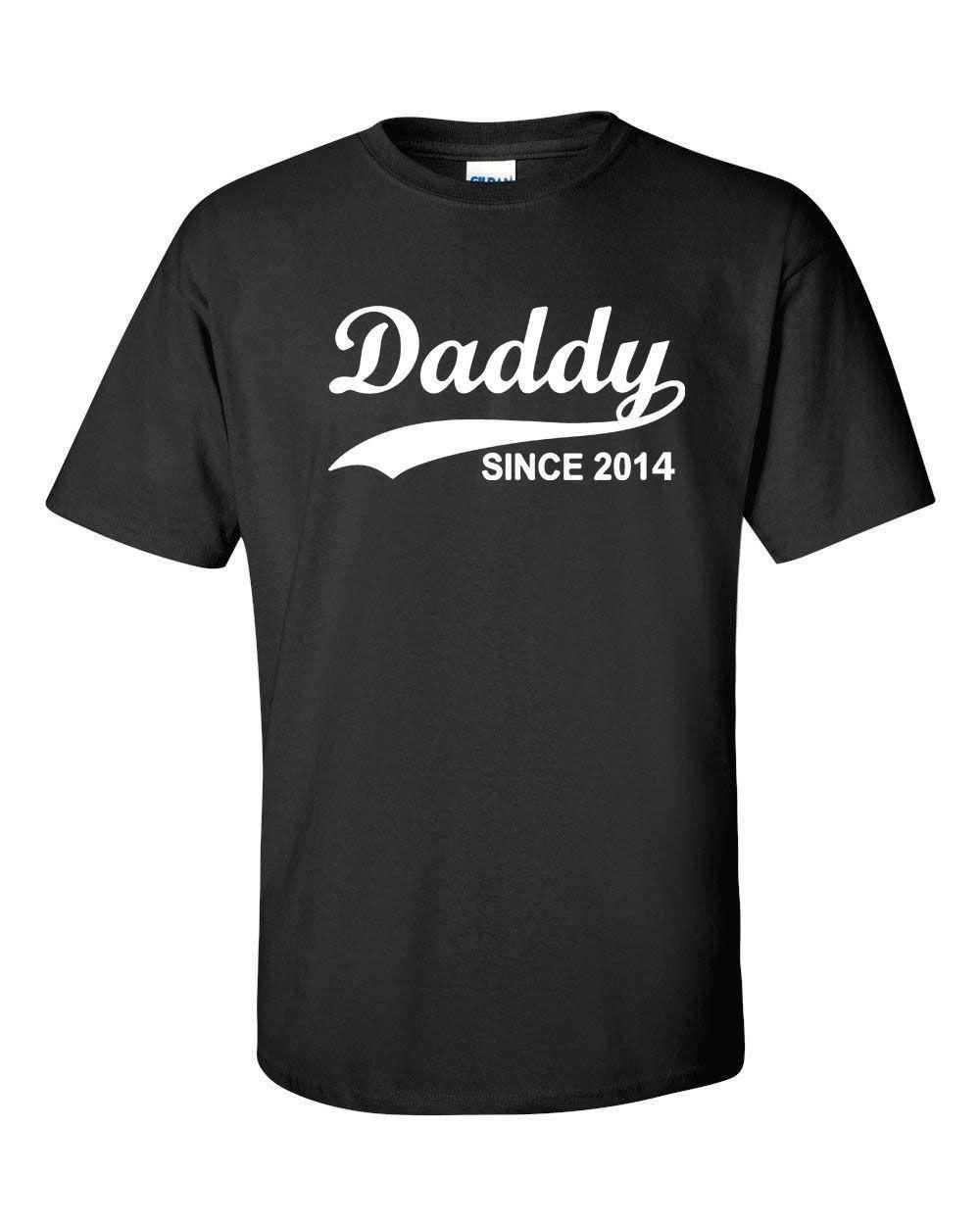 Daddy Since 2018 Fathers Day Gift Baby Shower Family Reunion Dad Daddy Since 2018 Fathers Day Gift Baby Shower Family Reunion Dad Men S Tee Shirt T Design Crazy Shirts From Lijian031 12 08 Dhgate