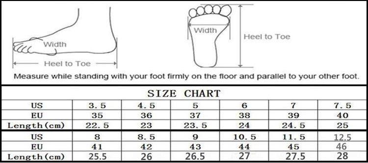 Big Girl Shoe Size Chart
