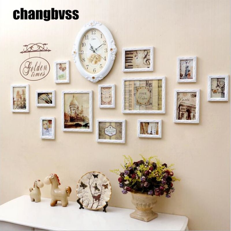 2019 Simple White Wall Photo Frame For Home Decor 5 7 10wooden 2019 Simple White Wall Photo Frame For Home Decor 5 7 10wooden Frames With Clock Quality Picture From Anzhuhua 132 93 Dhgate Com