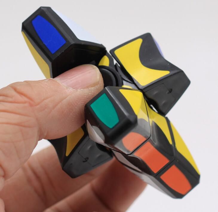 Fidget Spinner Magic Cube 2IN1 Puzzle Cubes Fidget Cubes Finger Gyro