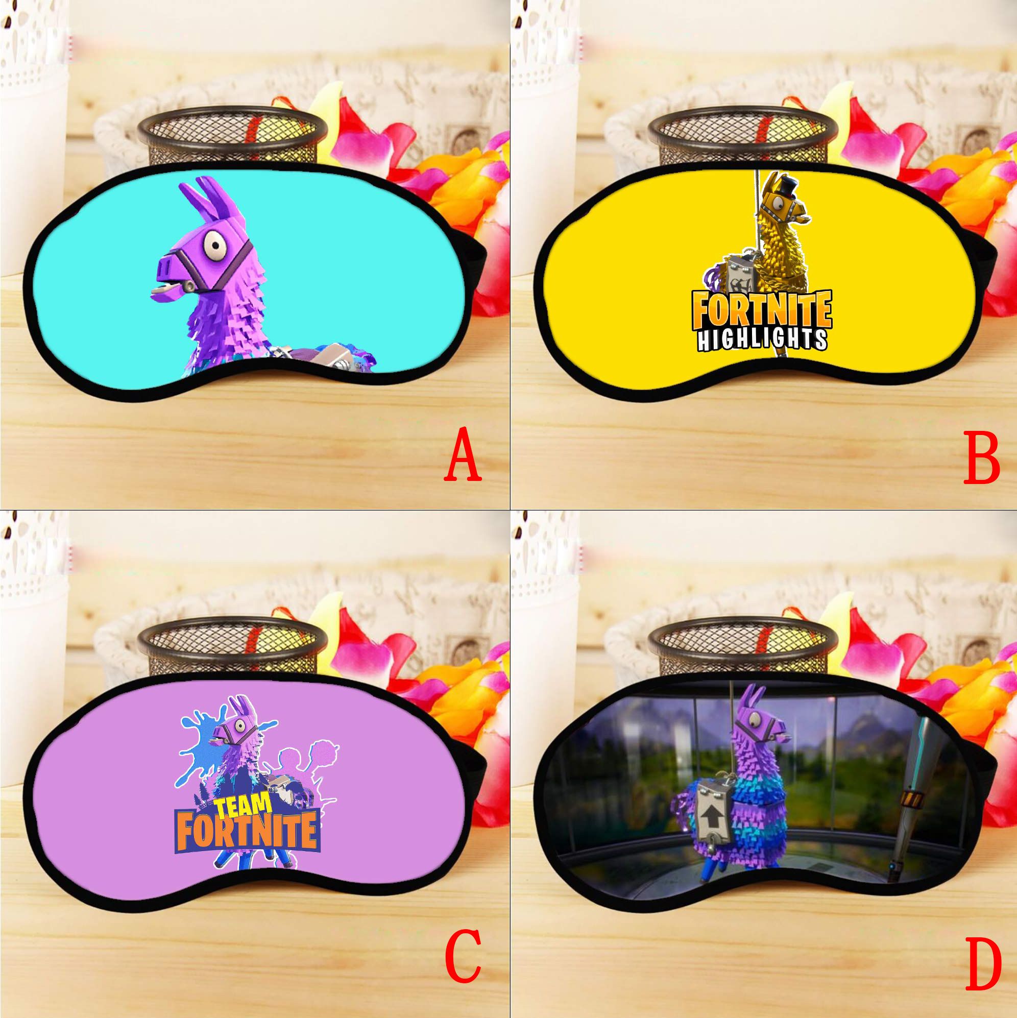kupit optom 4 cveta eye masks igra fortnite highlights raduga smash pony horse llama eyeshade eye mask sleeping shade cover cosplay gift mma478 50sht - highlights fortnite